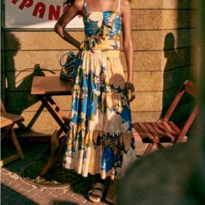 Sezane x Farm Rio Sakura skirt size 2/XS (smallest size) BRAND NEW WITH TAGS